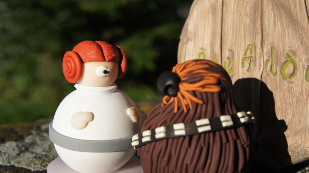 Leia Organa et Chewbaca en AdOo argile polymère