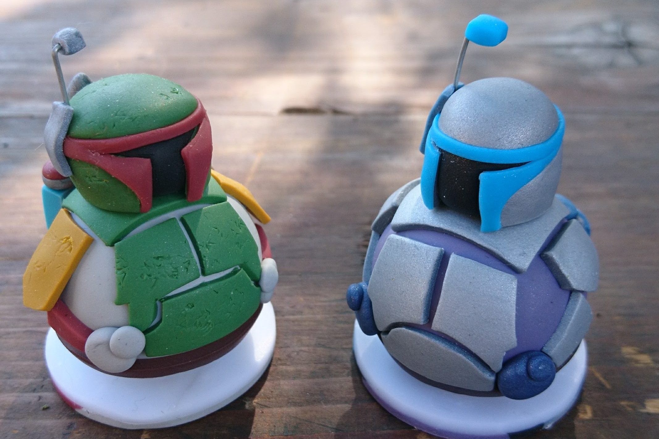 Django et Boba Fett en AdOo argile polymère